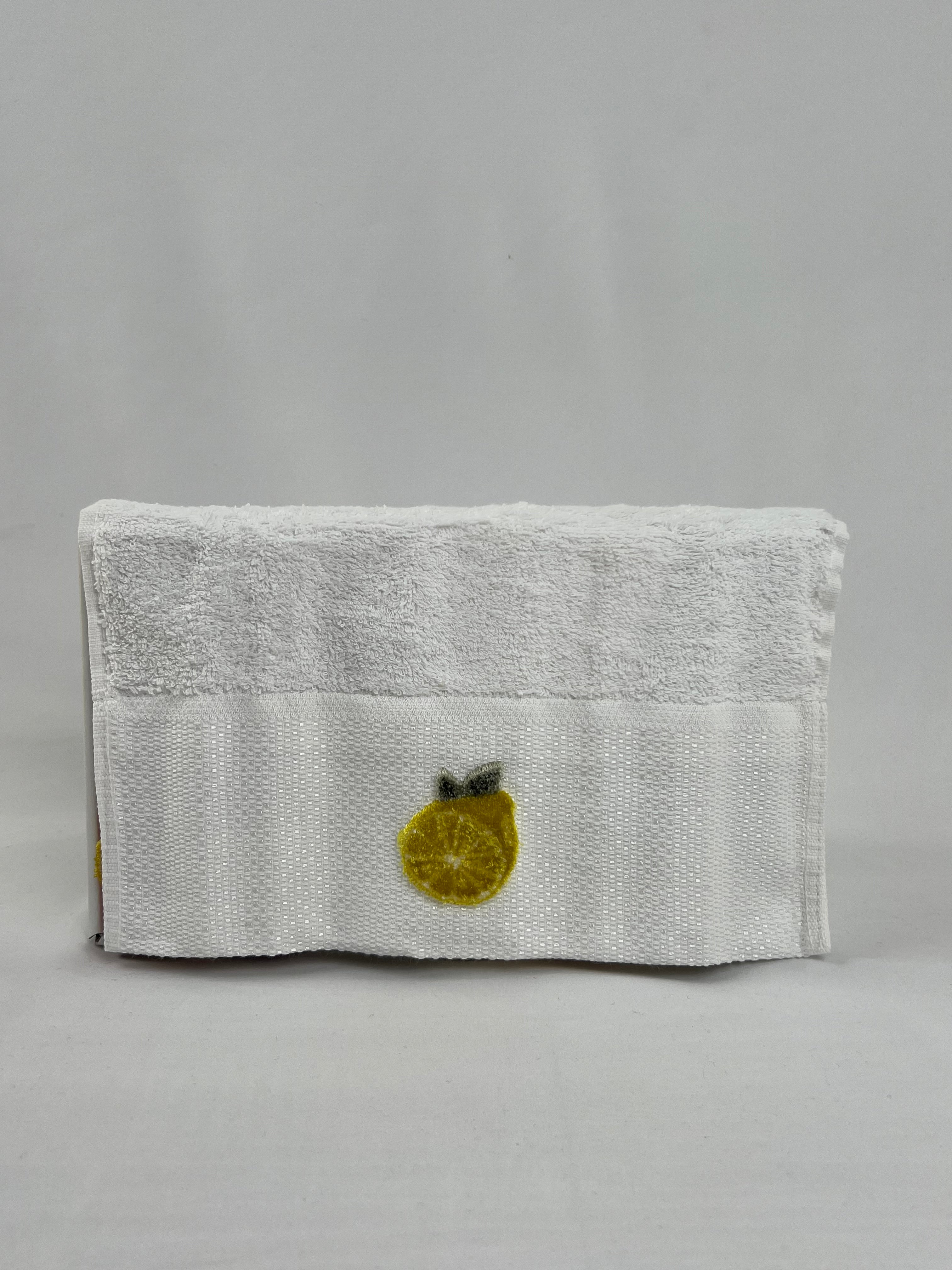 Lot de 6 essuie mains brodées en relief - Ece