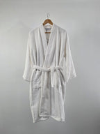 Peignoir col châle homme avec passepoil