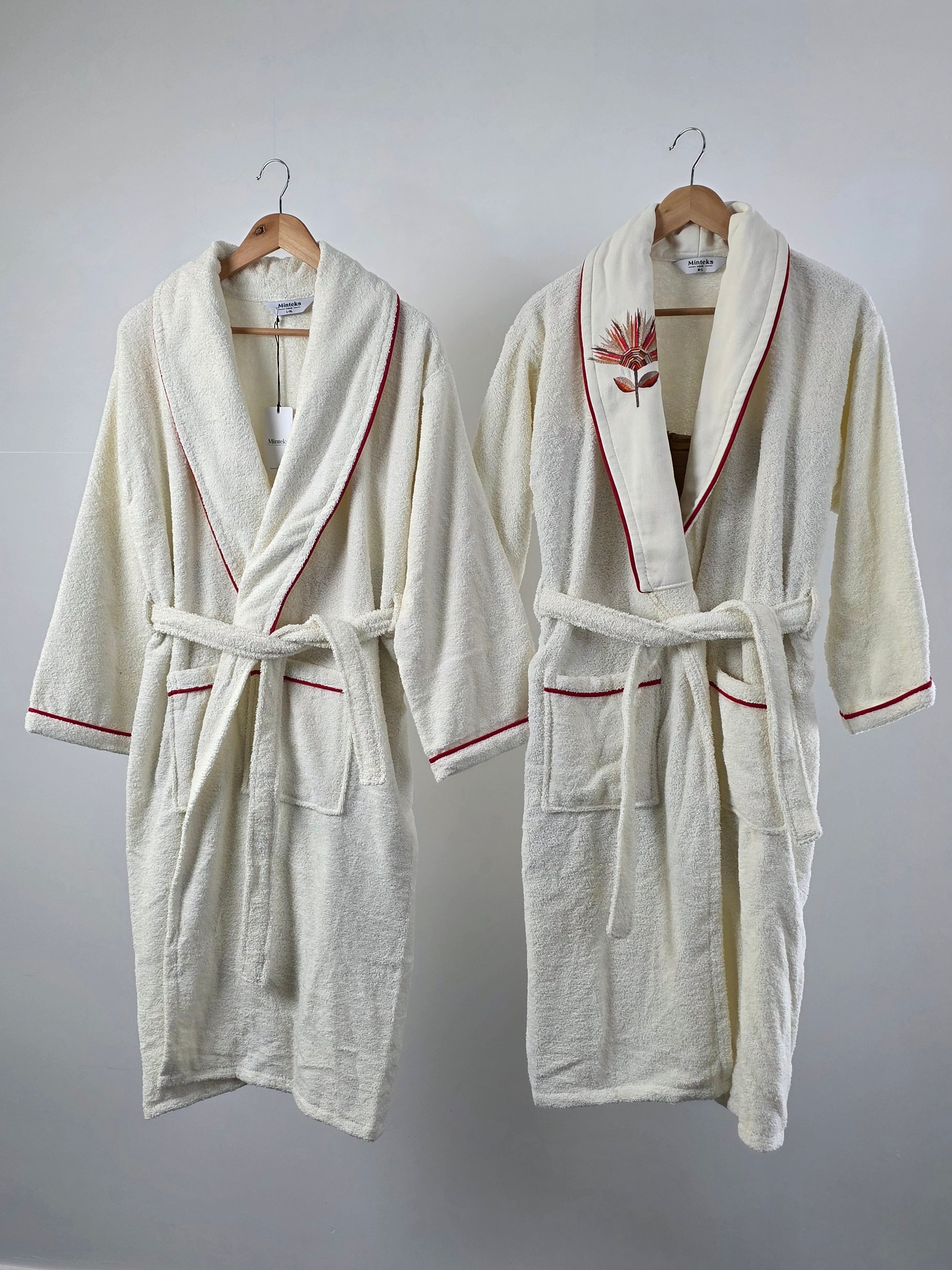 Ensemble peignoir homme femme - Foldflower