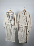 Ensemble peignoir homme femme - Toile Jungle