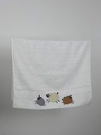 Serviette de toilette Ece brodées en relief - Sheeps