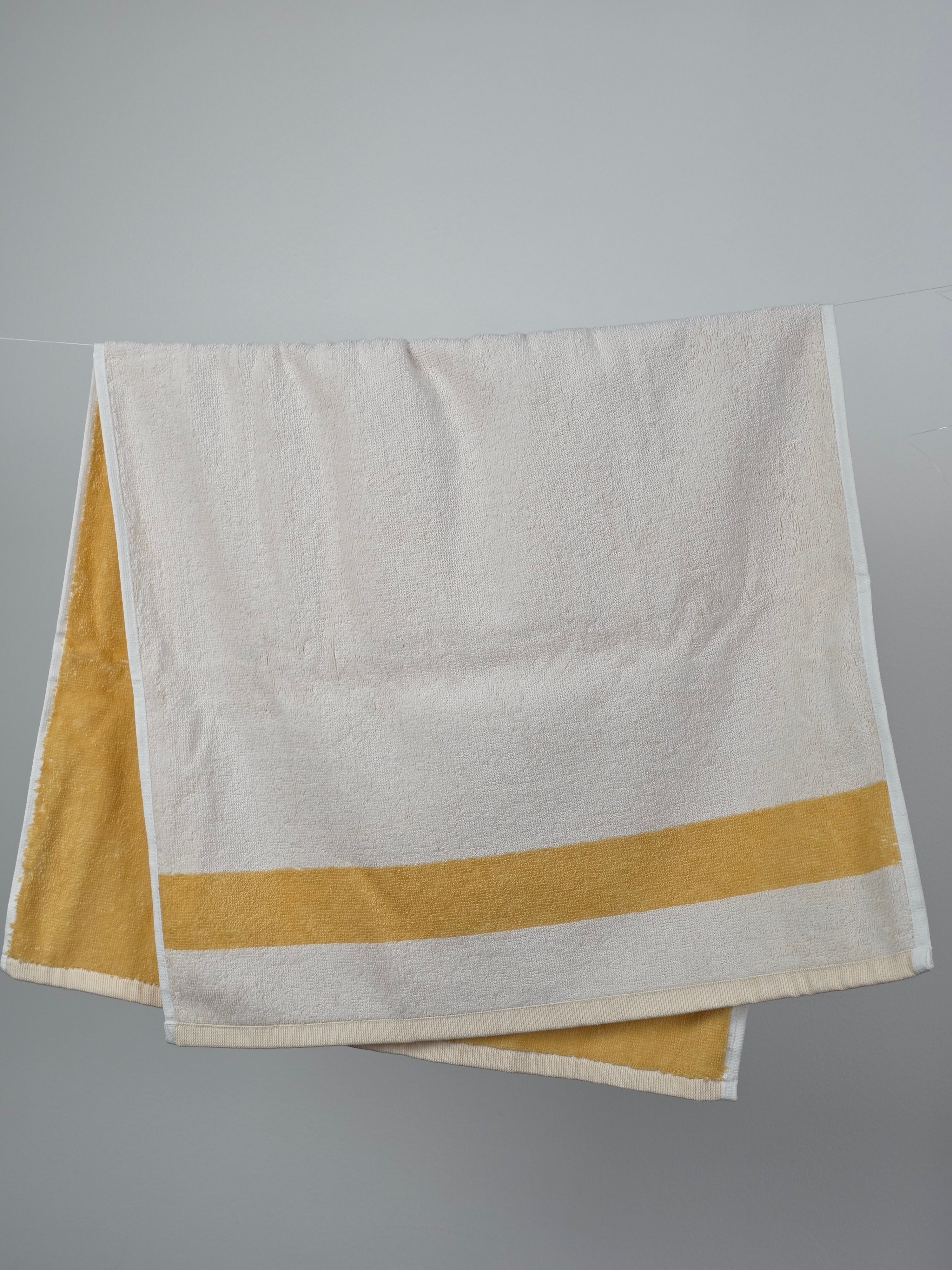 Lot de 6 serviettes d’invités bicolore réversible - Ocean