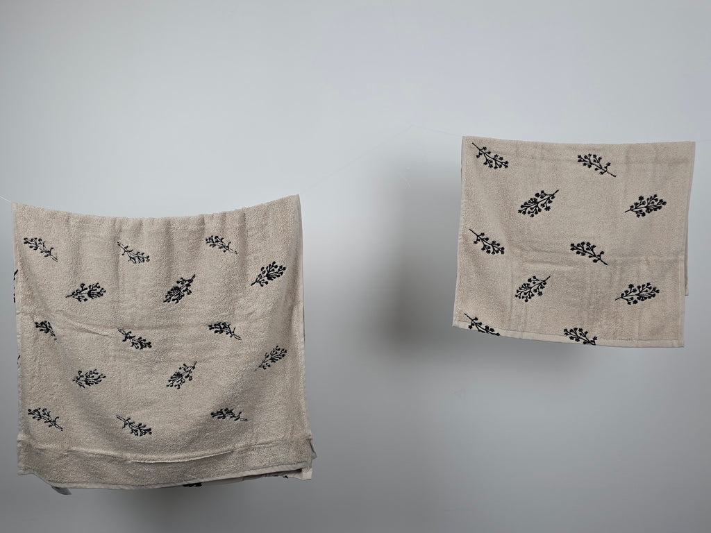 Ensemble de serviette de bain 2 pièces - Leaves