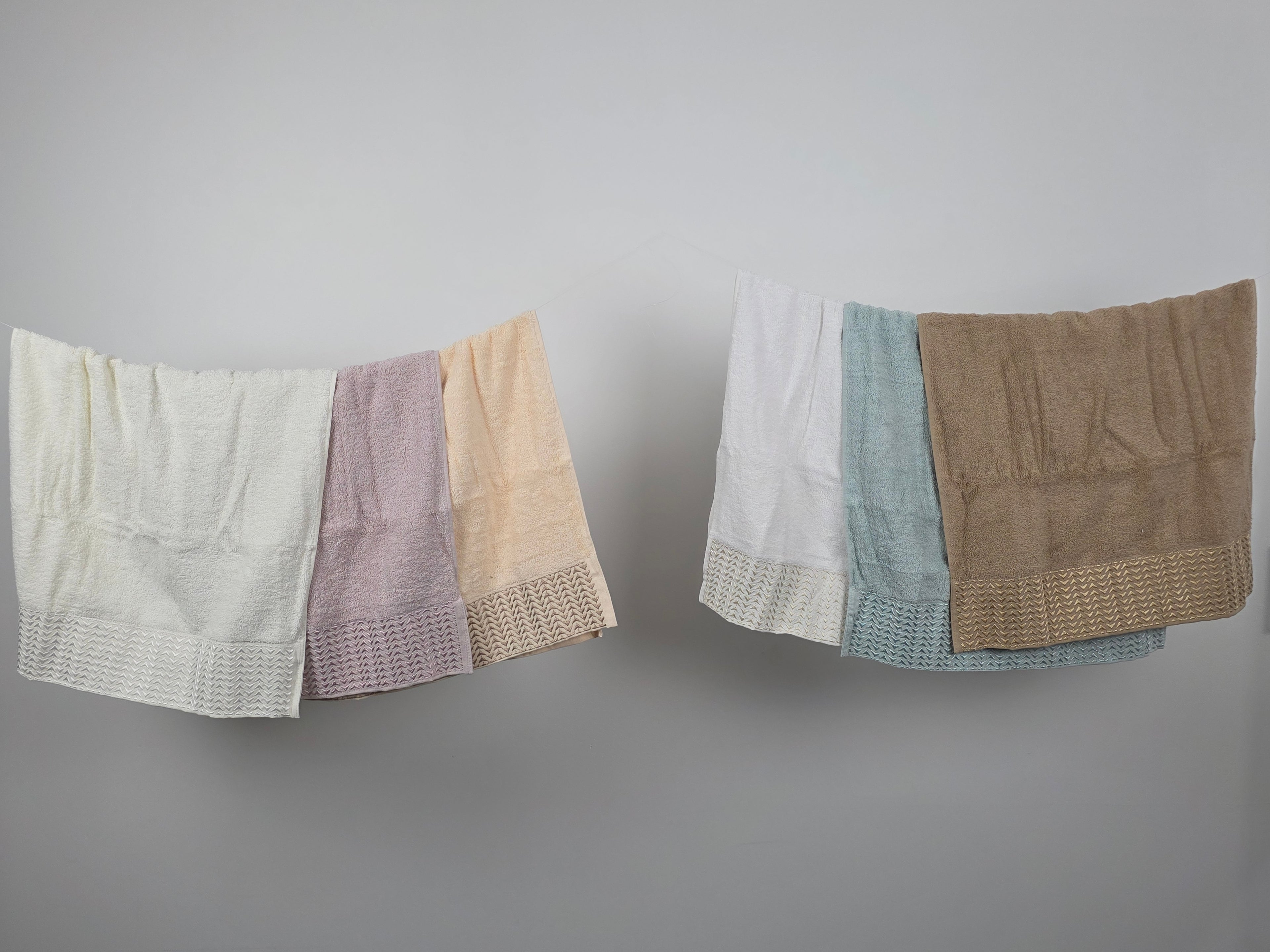 Lot de 6 serviettes d’invités - Pastoral