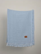 Couverture en Mousseline Cloud - Light Blue