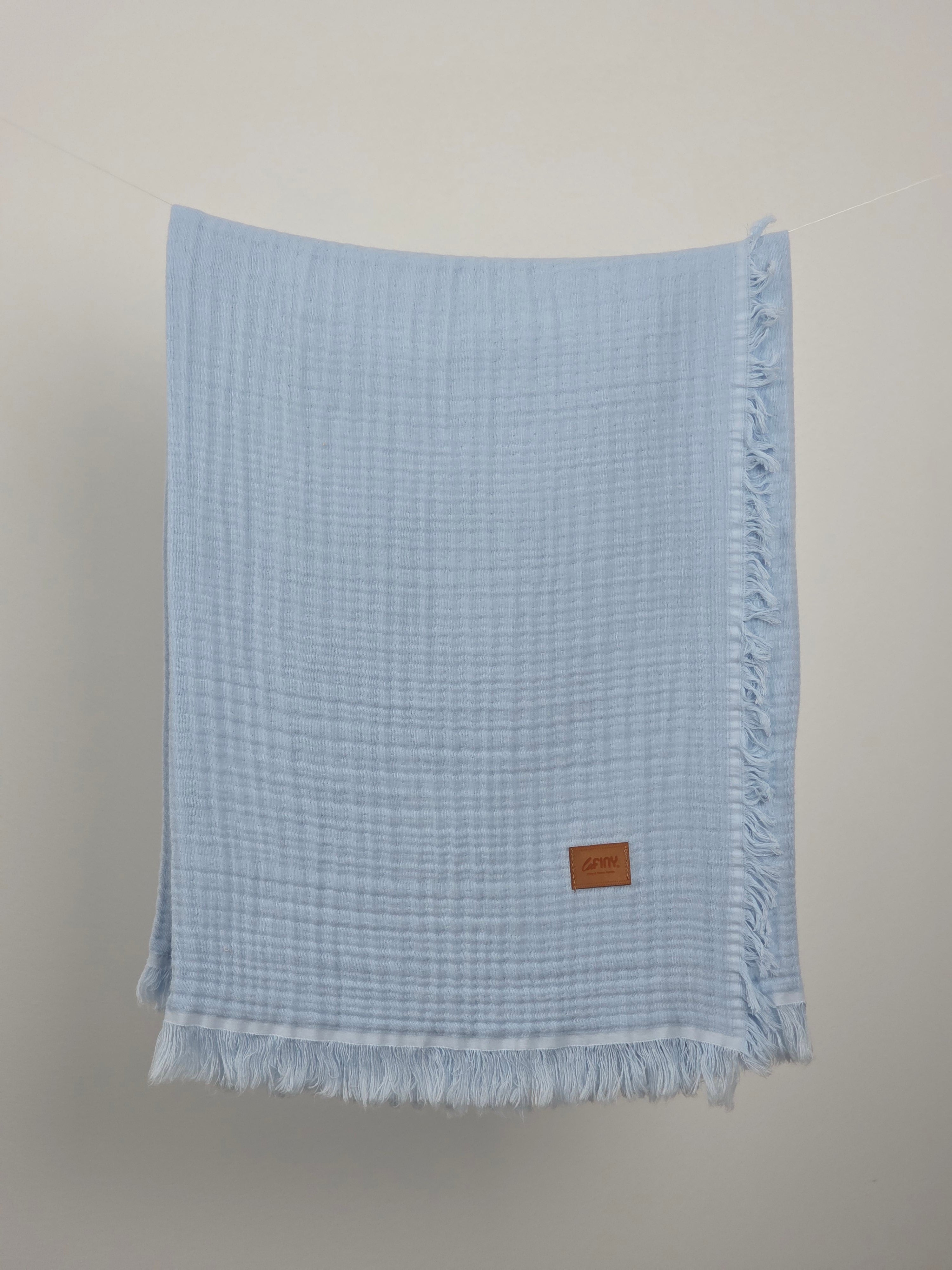 Couverture en Mousseline Cloud - Light Blue