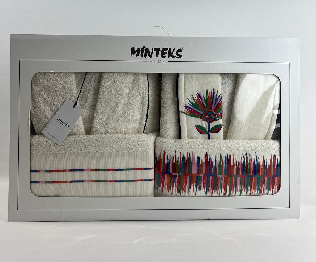 Ensemble peignoir homme femme - Foldflower