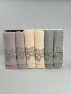 Lot de 6 serviettes d’invités - Romantic