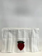 Lot de 6 essuie mains brodées en relief - Ece