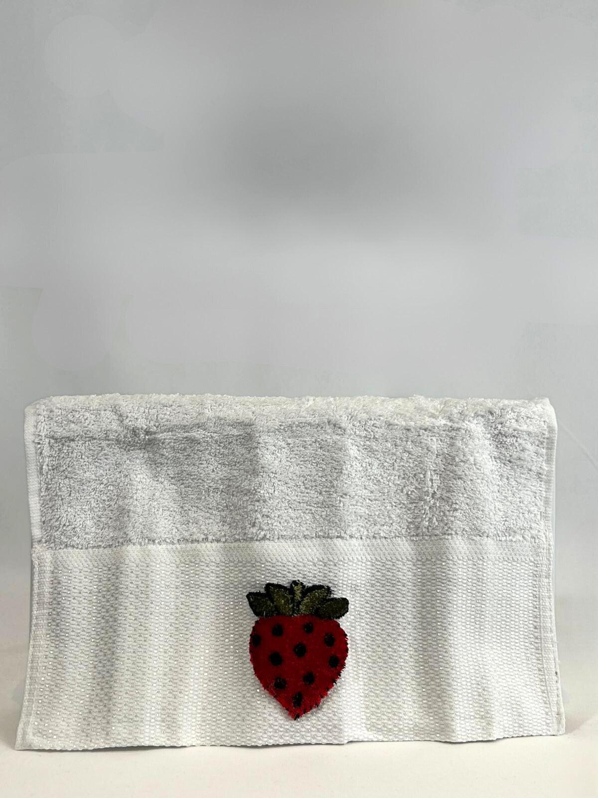 Lot de 6 essuie mains brodées en relief - Ece