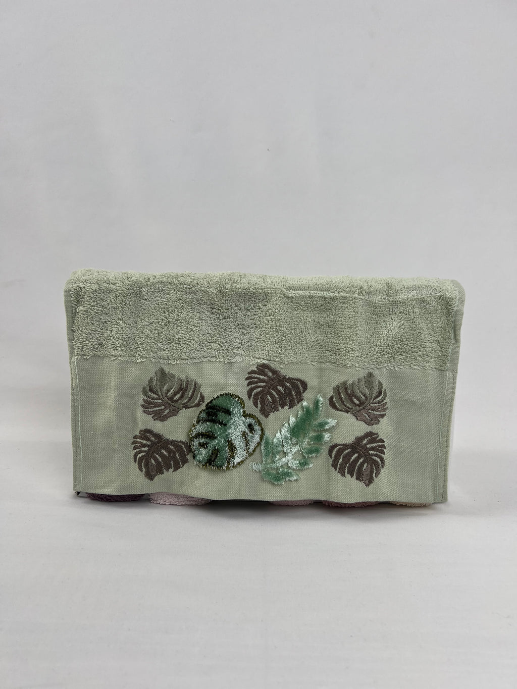 Lot de 6 essuie mains brodées en relief - Ece