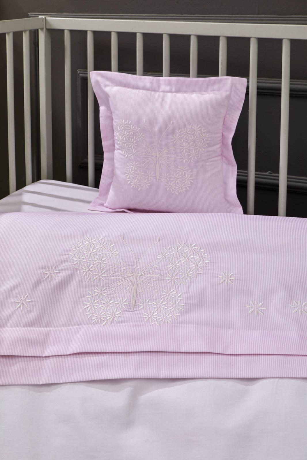 Coffret Housse de Couette Bébé Butterfly - Pink