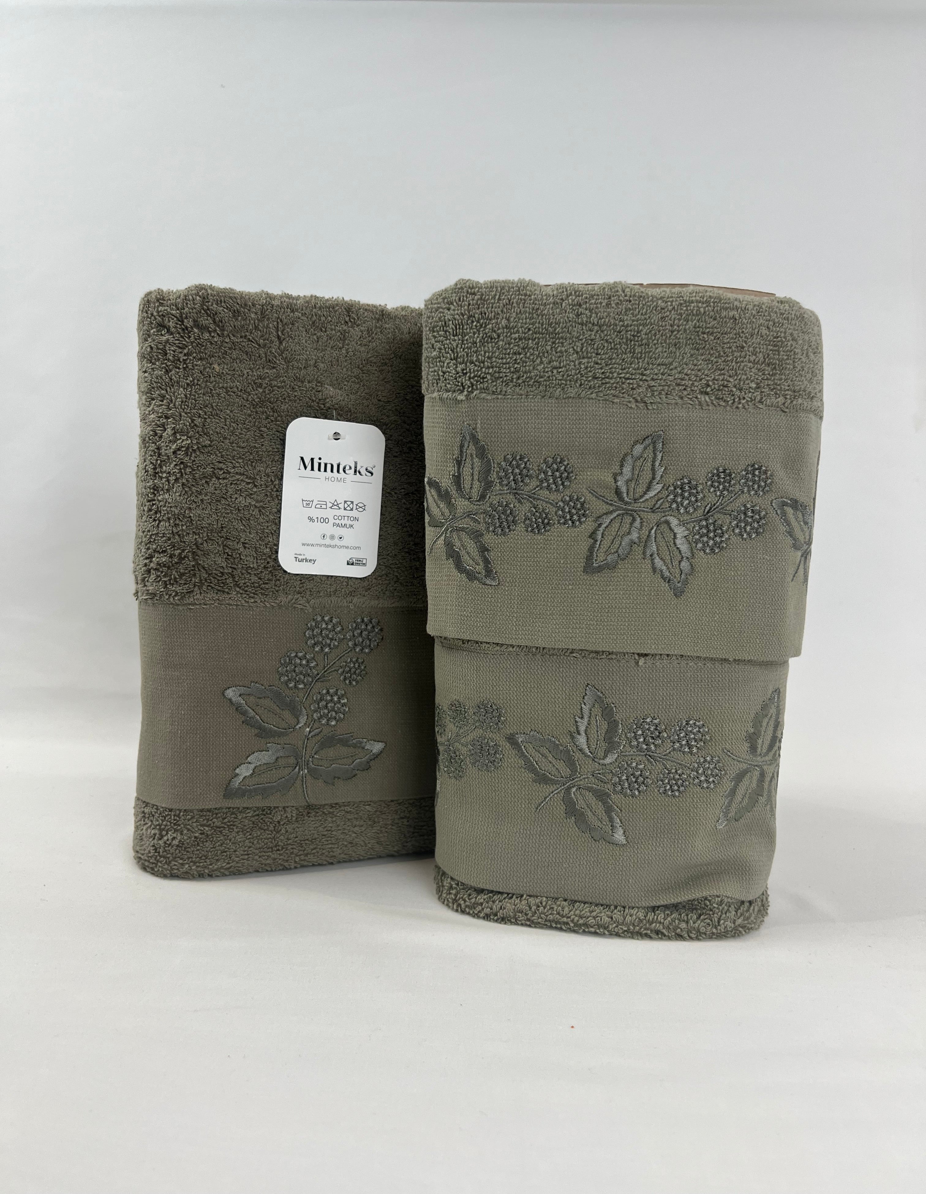 Ensemble de serviette de bain 3 pièces - Pastoral