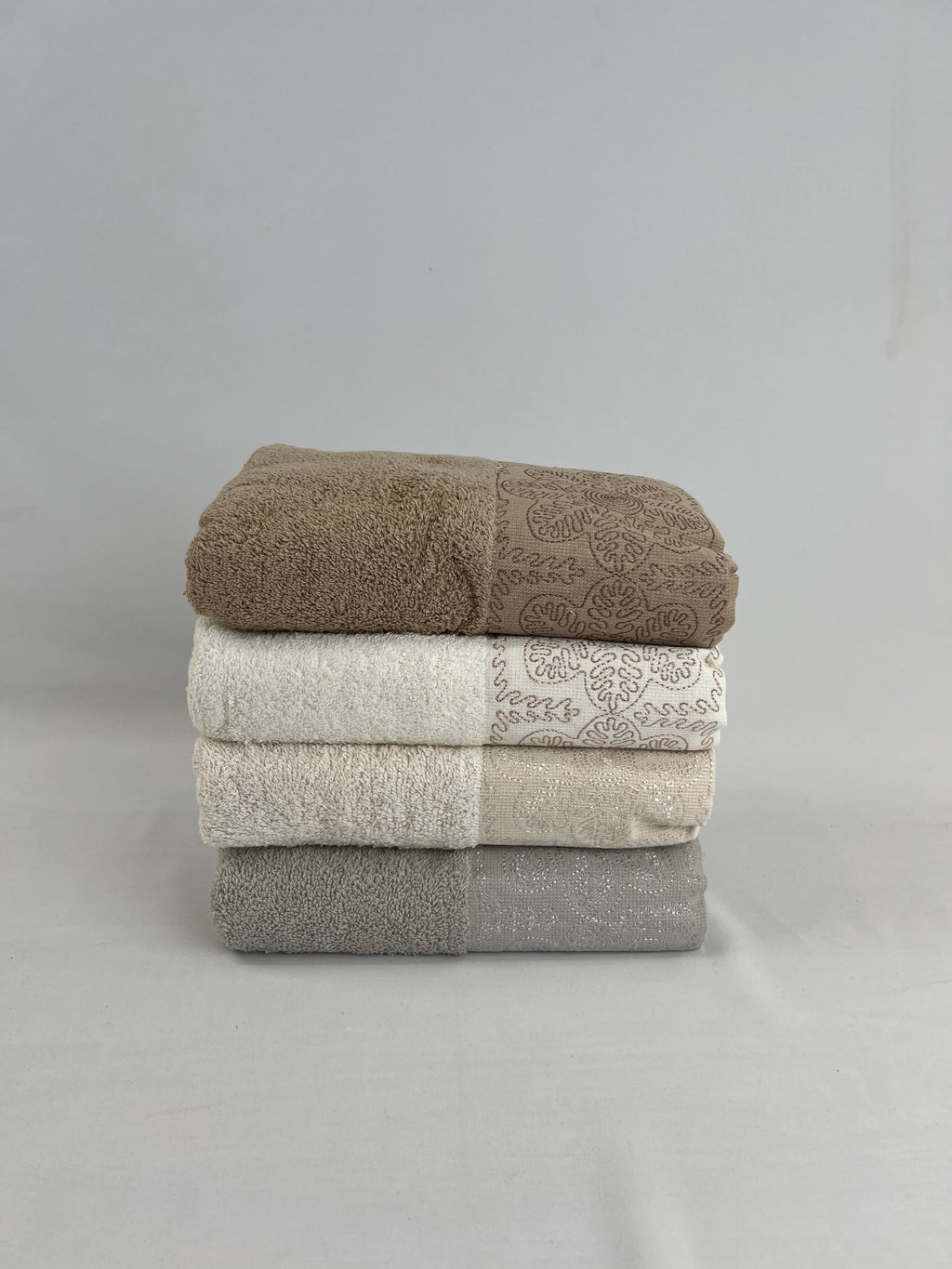 Lot de 4 serviettes d’invités Brodées