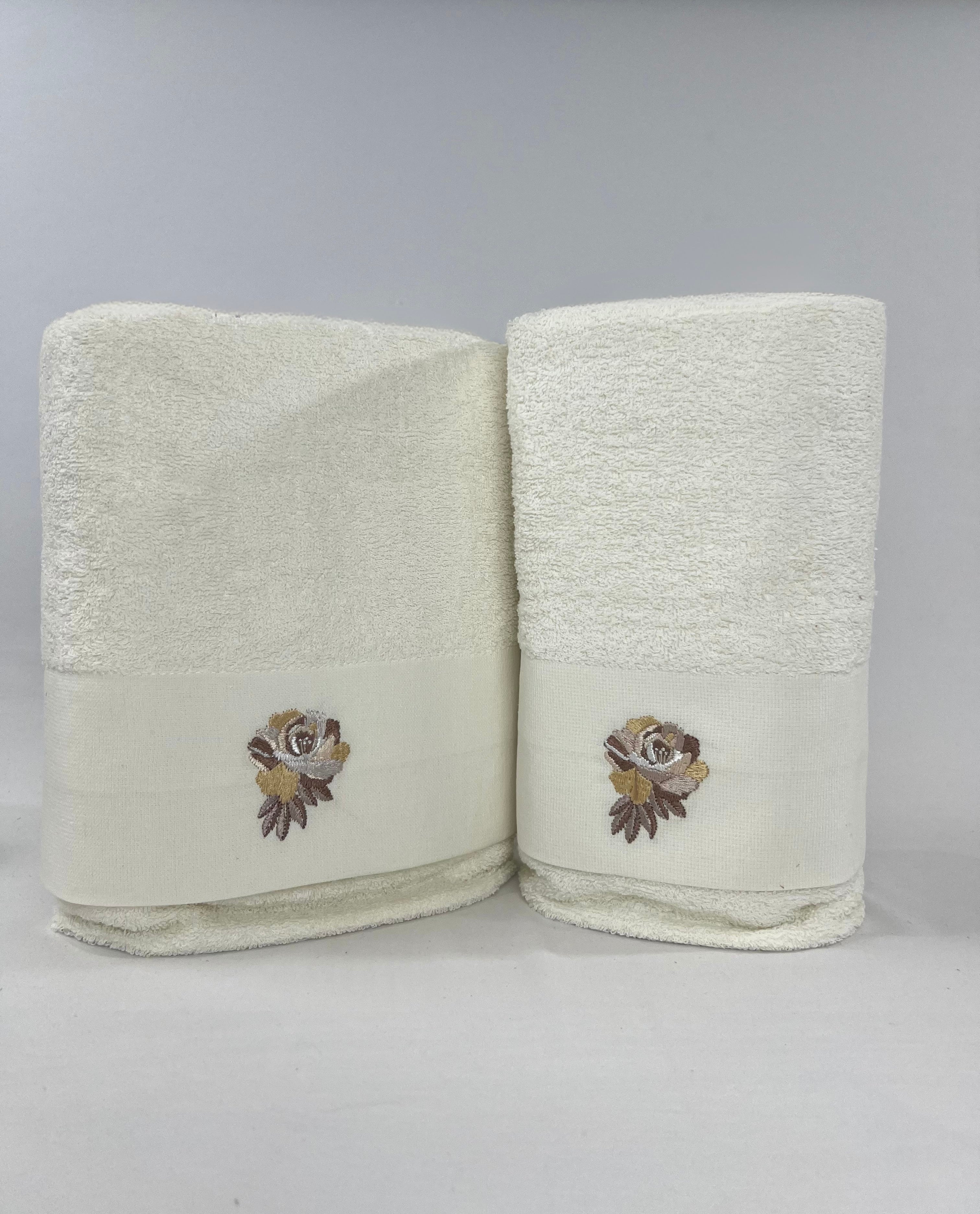 Ensemble de serviette de bain 2 pièces - Pastoral