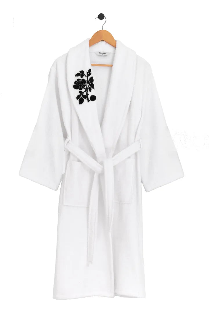 Peignoir femme Ece brodées en relief - Heart Beat