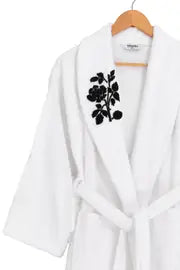 Peignoir femme Ece brodées en relief - Heart Beat