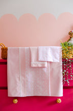 Coffret Housse de Couette Bébé Honeycomb - Pink