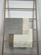 Lot de 4 serviettes d’invités Brodées