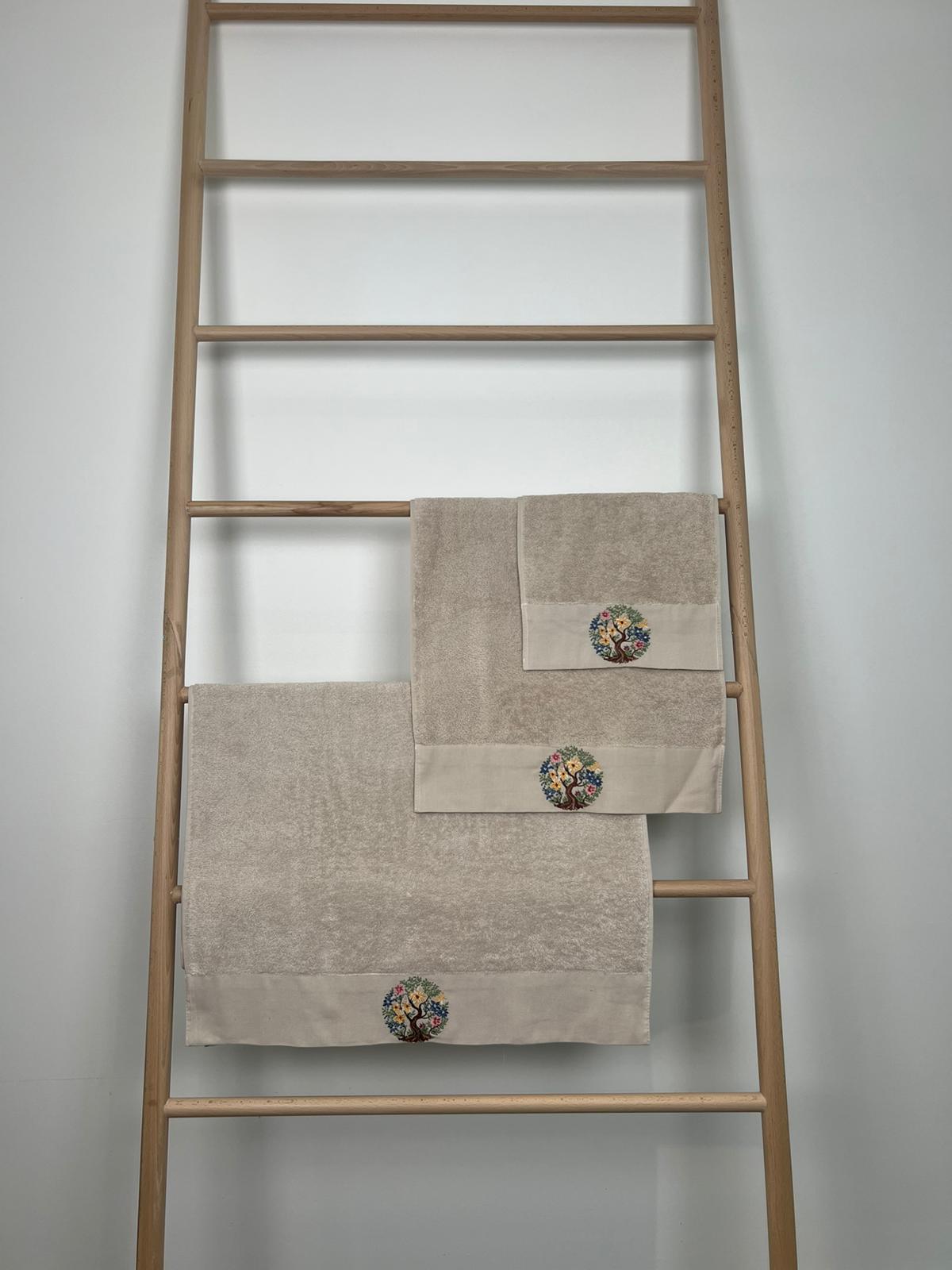 Ensemble de serviette de bain 3 pièces - Pastoral