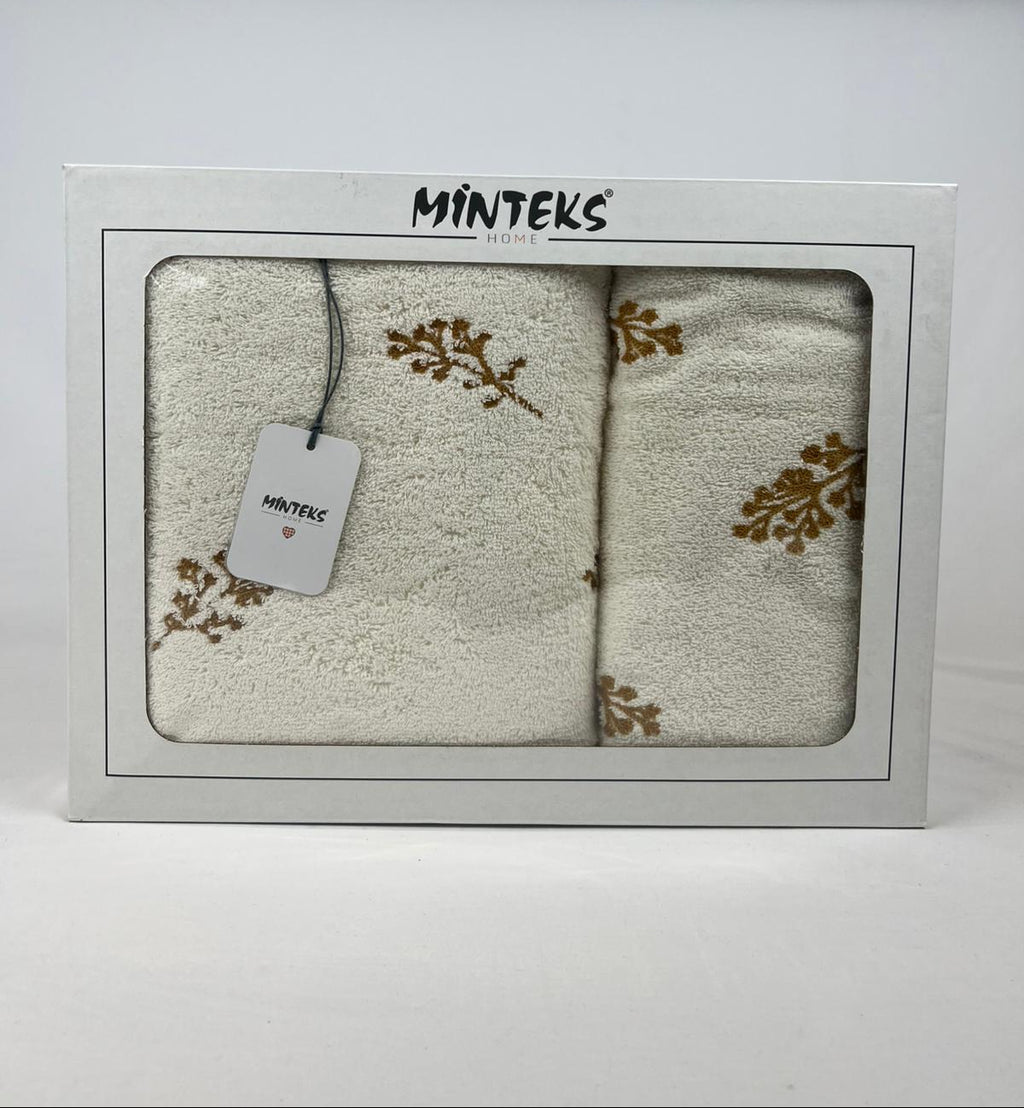 Ensemble de serviette de bain 2 pièces - Leaves