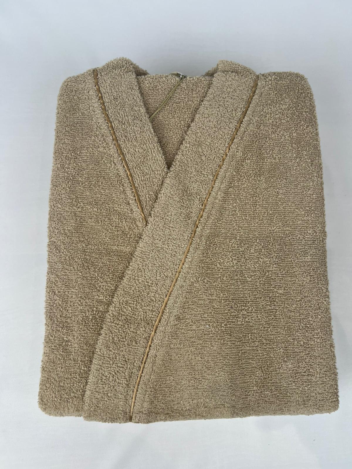 Peignoir col châle homme avec passepoil