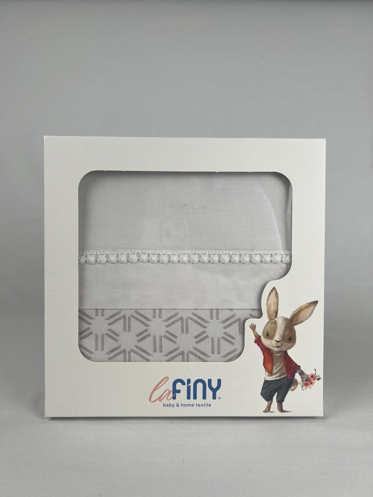 Coffret Housse de Couette Bébé Honeycomb - Pink