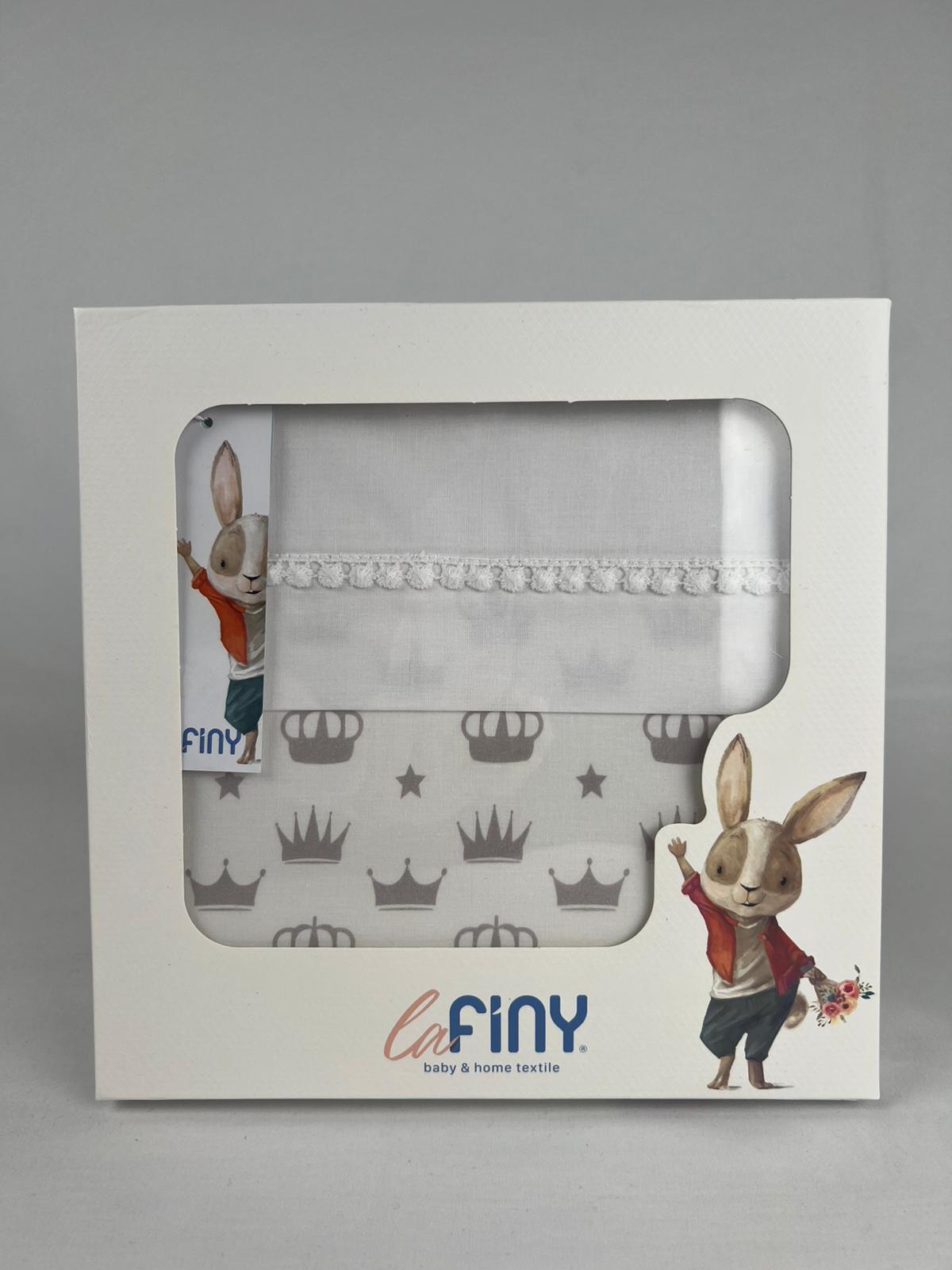 Coffret Housse de Couette Bébé Crown - Pink