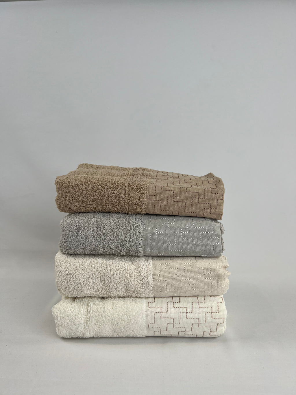 Lot de 4 serviettes d’invités Brodées