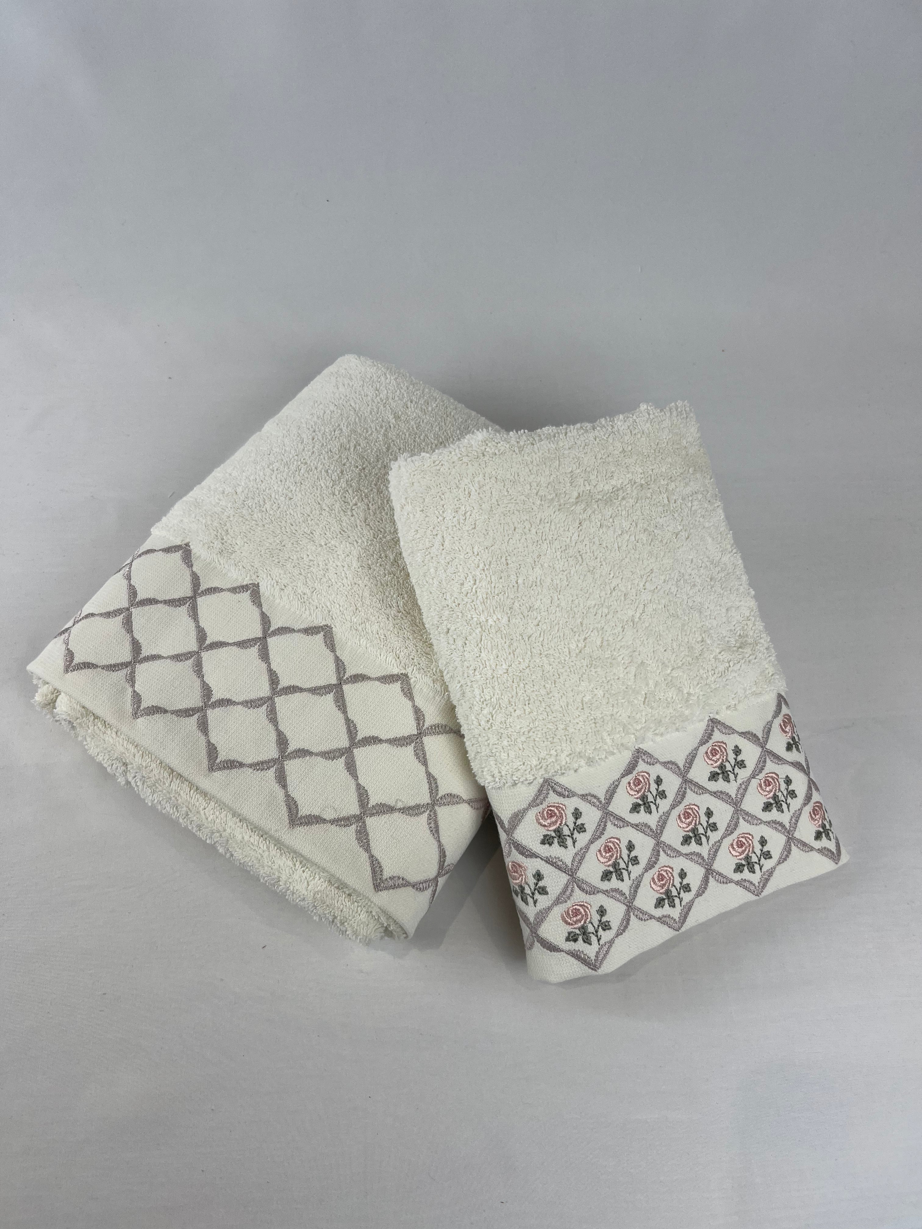 Ensemble de serviette de bain 2 pièces - Pastoral