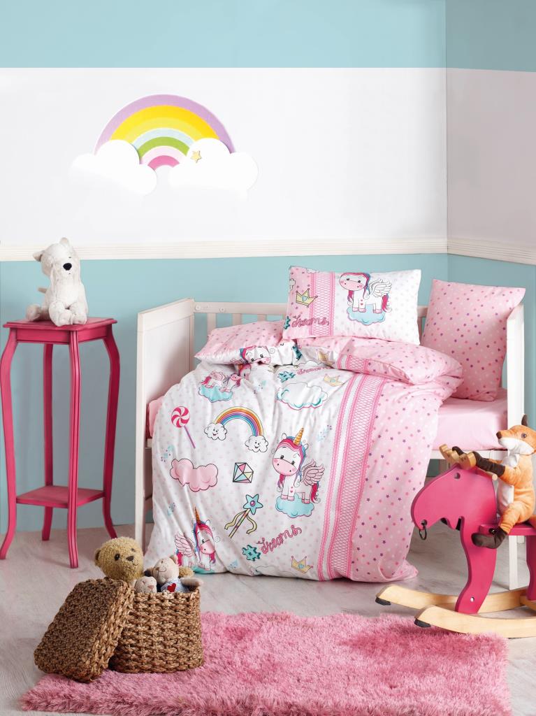Coffret Housse de Couette Bébé - Unicorn