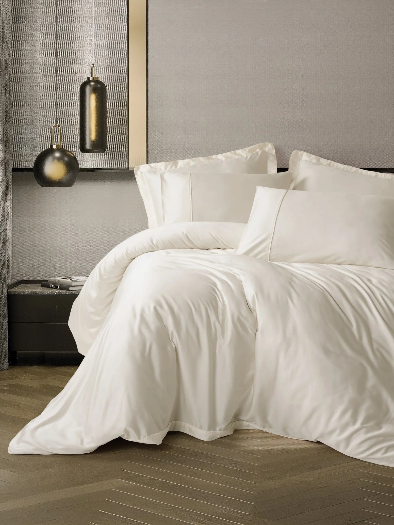 Linge de Lit Silky Satin 2 personnes - Ivoire