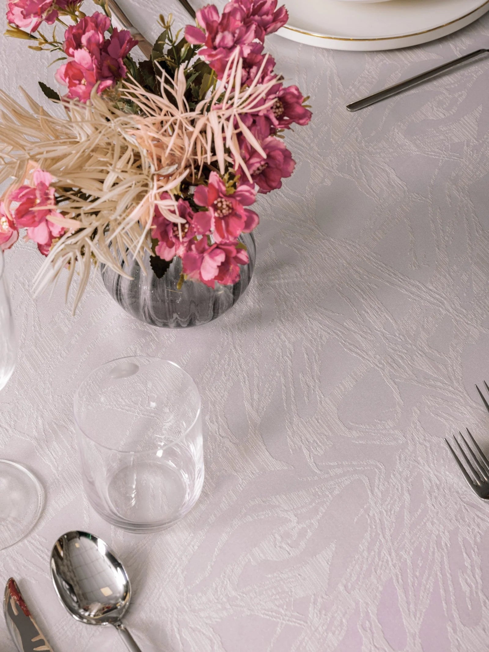 Nappe de Table Jaquard Lavinia - Lavande