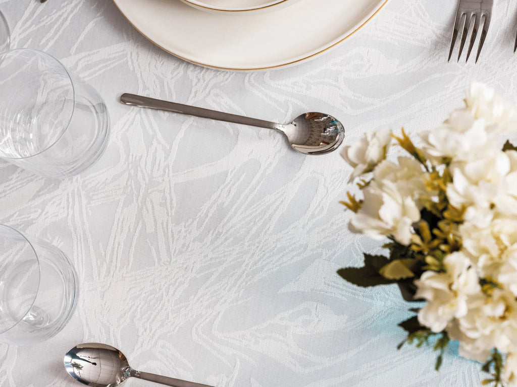 Nappe de Table Jaquard Lavinia - Blanc