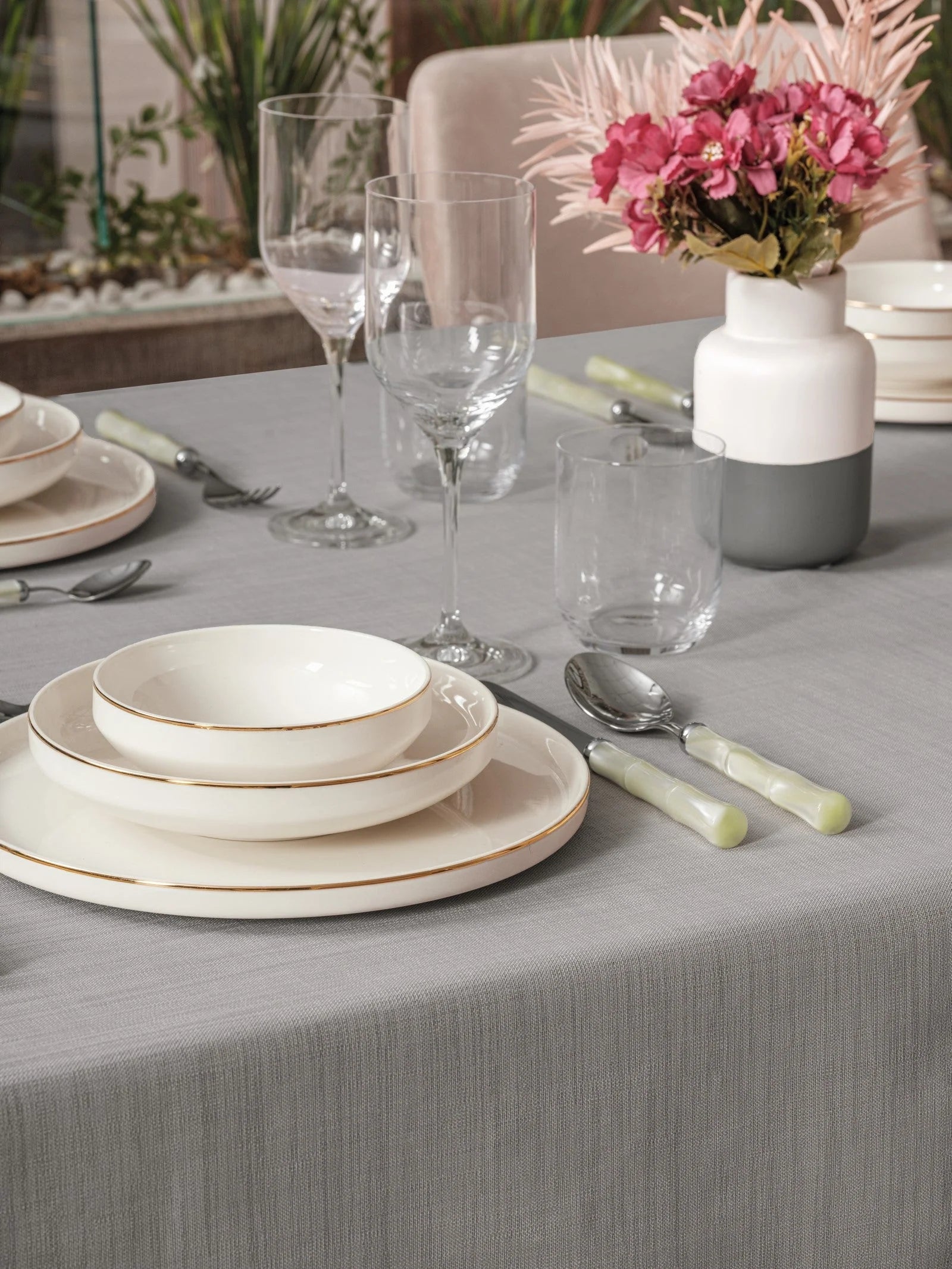 Nappe de Table Plain - Gris