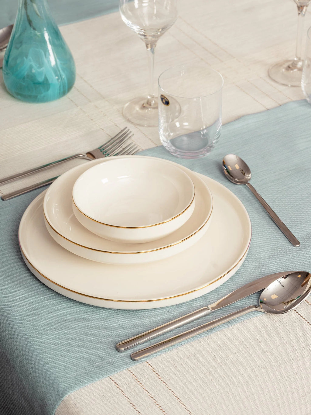 Ensemble Nappe et Serviettes de Table Antique - Jasmine