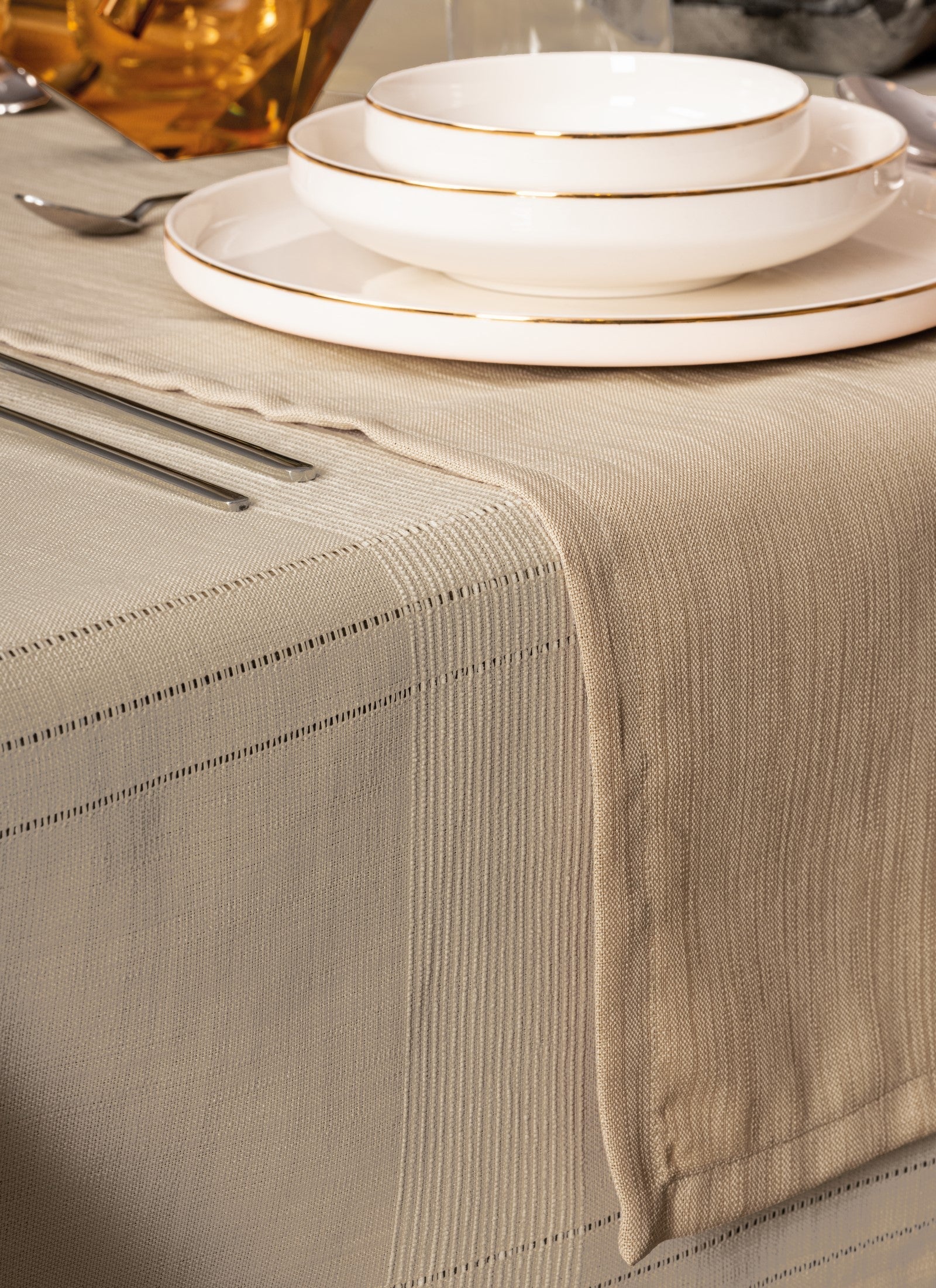 Ensemble Nappe et Serviettes de Table Antique - Jasmine