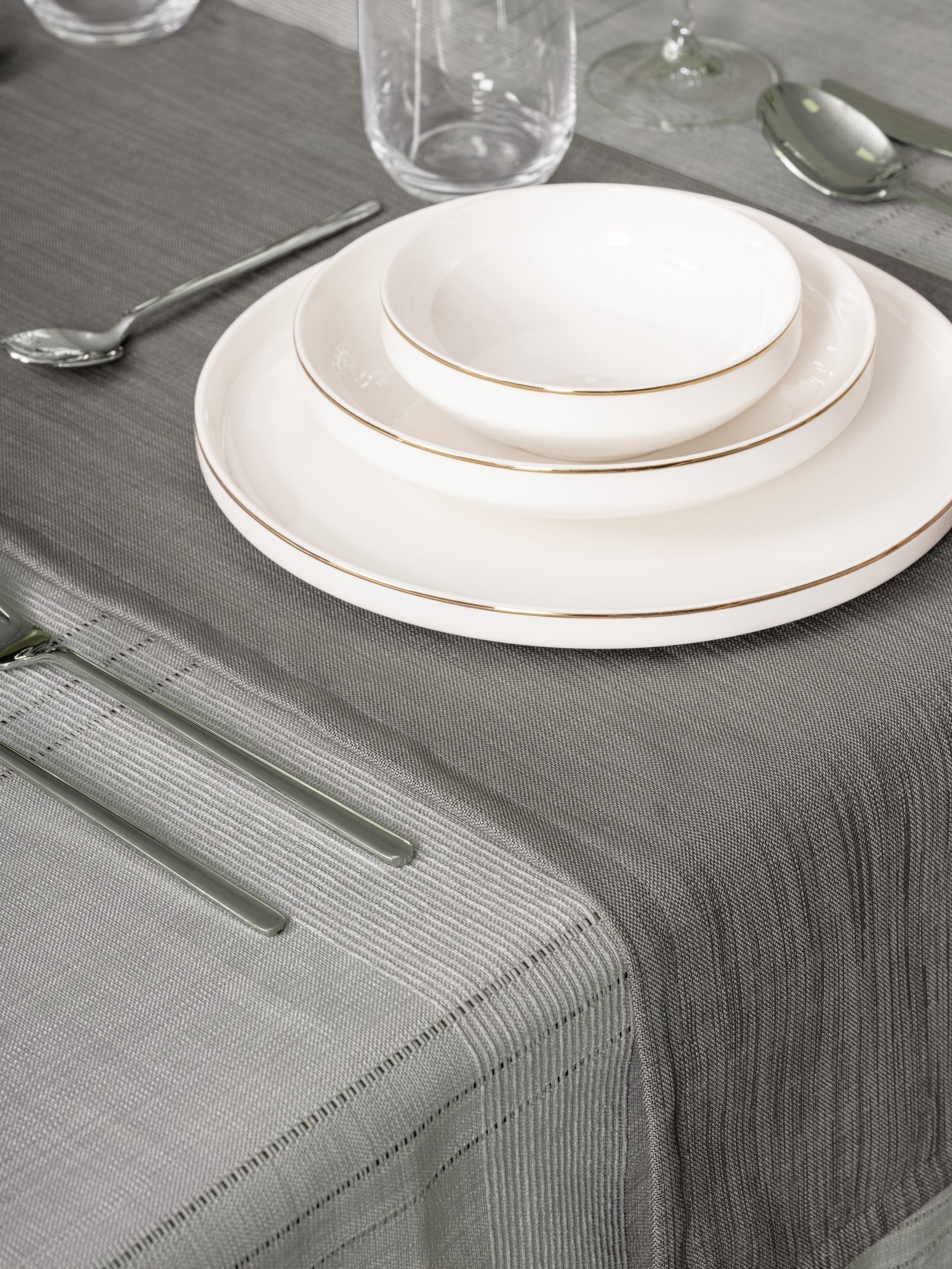 Enesemble Nappe et Serviettes de Table Antique - Jasmine