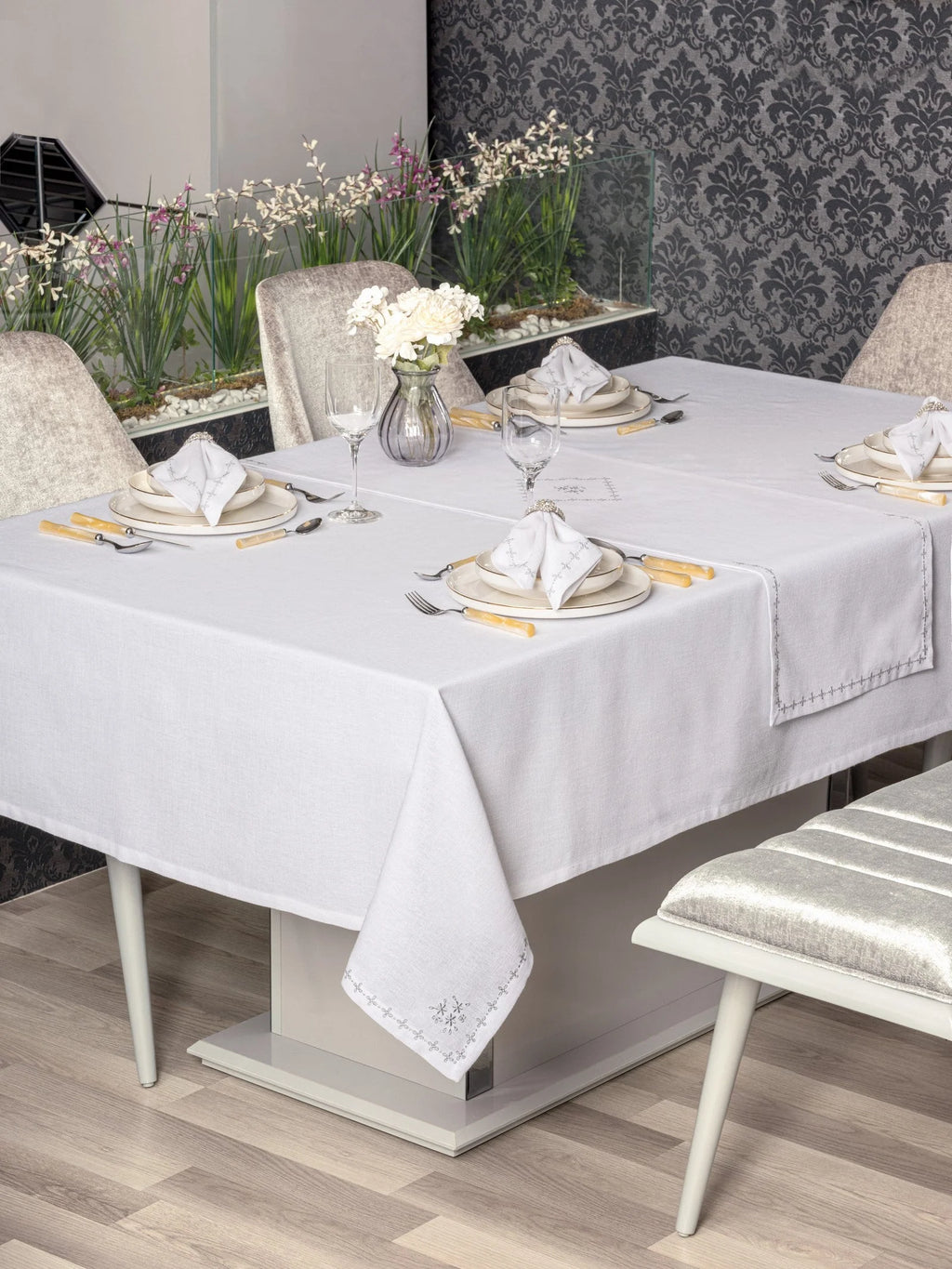 Ensemble Nappe et Serviettes de Table Linen - Pera