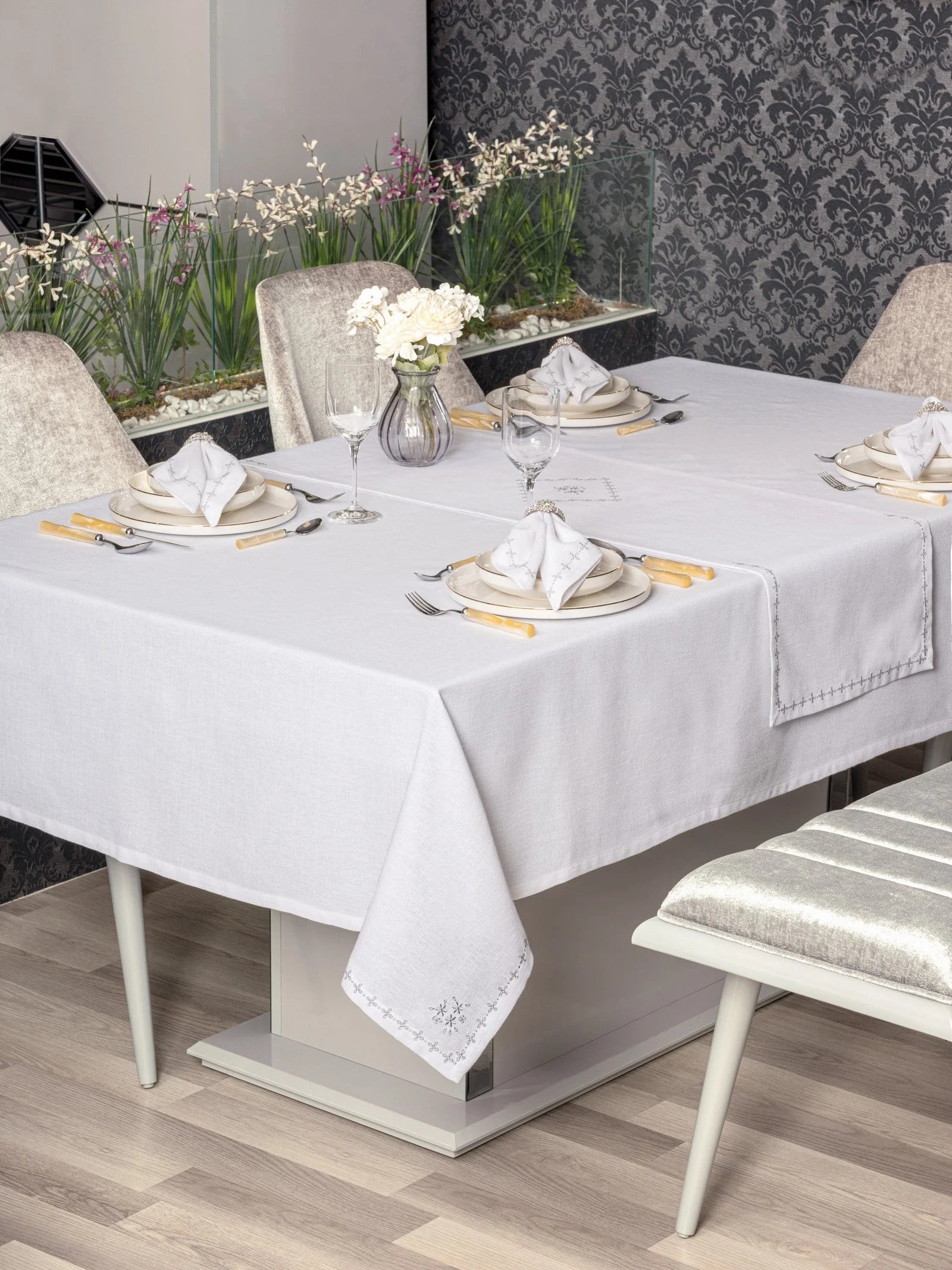 Ensemble Nappe et Serviettes de Table Linen - Pera