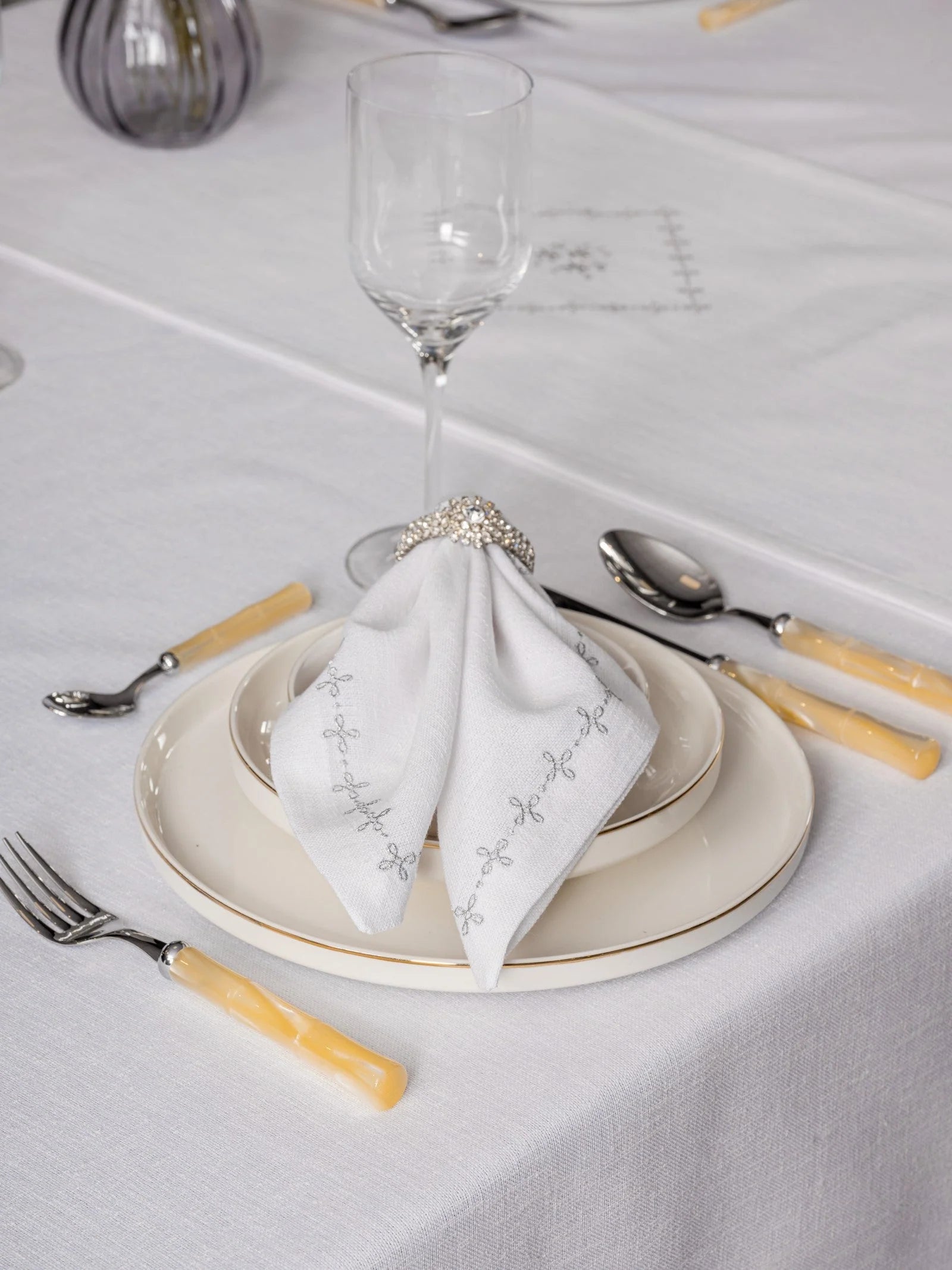 Ensemble Nappe et Serviettes de Table Linen - Pera