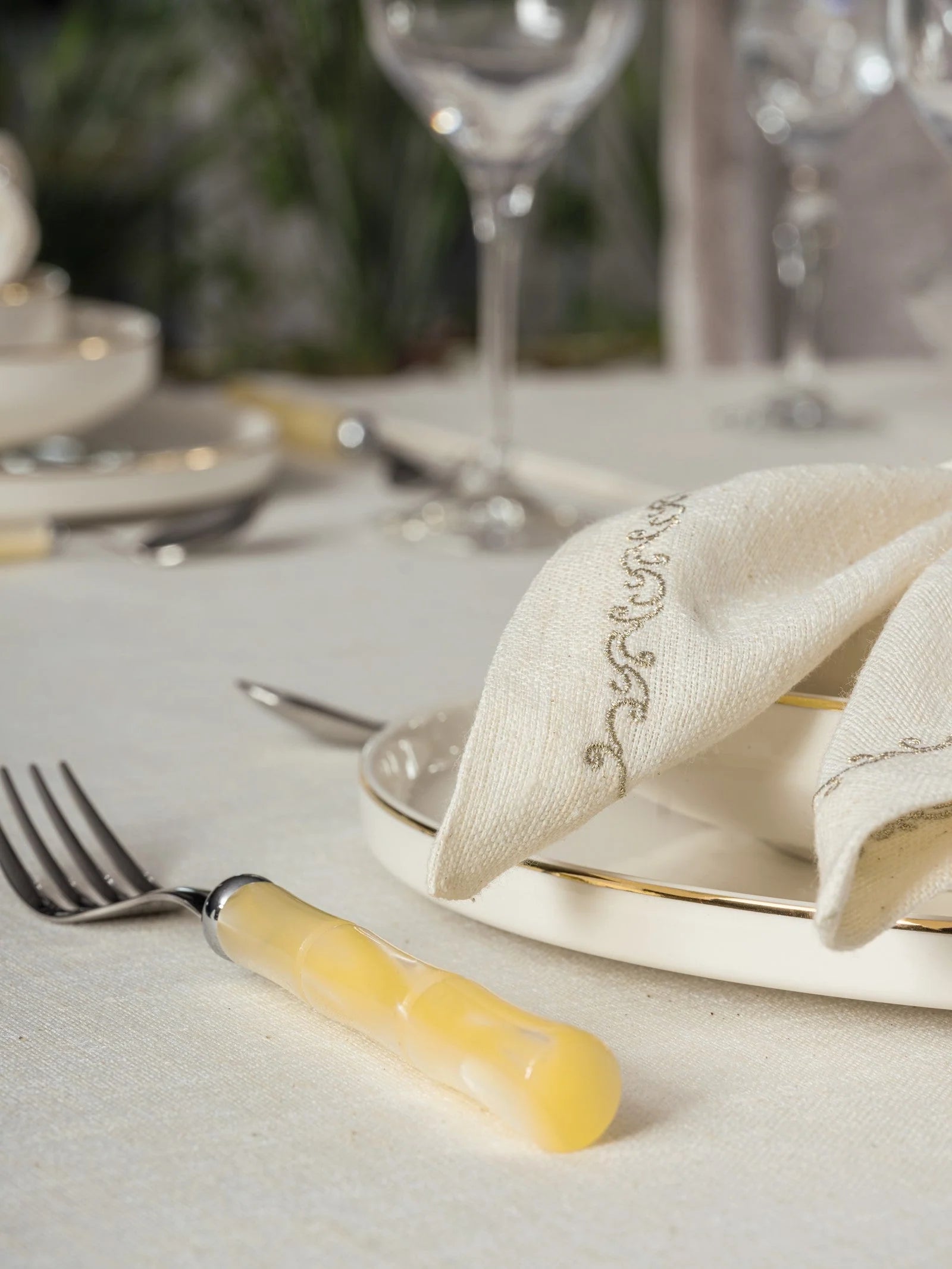 Ensemble Nappe et Serviettes de Table Linen - Pera