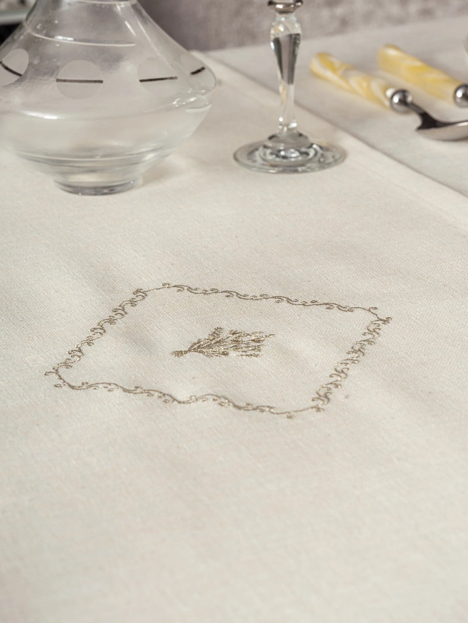 Ensemble Nappe et Serviettes de Table Linen - Pera