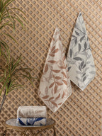 Lot de 4 Serviettes de Toilette Scandinaves Jacquard - Karian