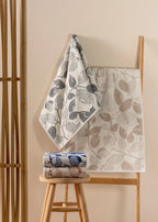 Lot de 4 Serviettes de Toilette Scandinaves Jacquard - Kelda