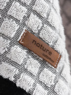 Lot de 4 Serviettes de Toilette Jacquard - Nature