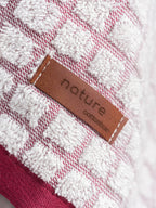 Lot de 4 Serviettes de Toilette Jacquard - Nature