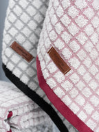 Lot de 4 Serviettes de Toilette Jacquard - Nature