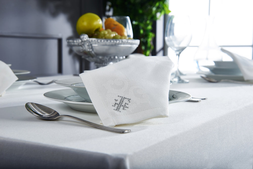 Ensemble Nappe et Serviettes de Table Irina - Cream