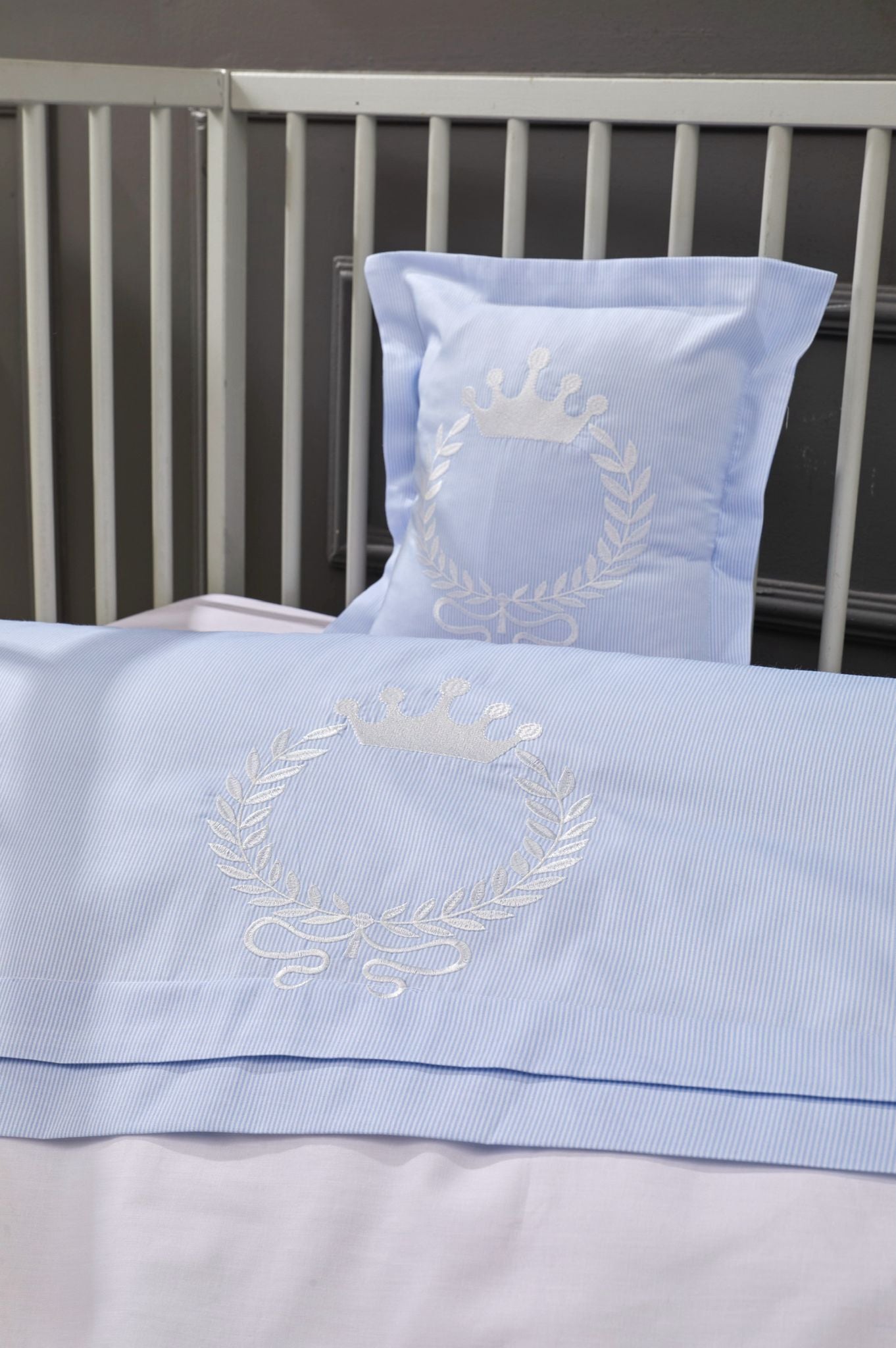 Coffret Housse de Couette Bébé King - Blue